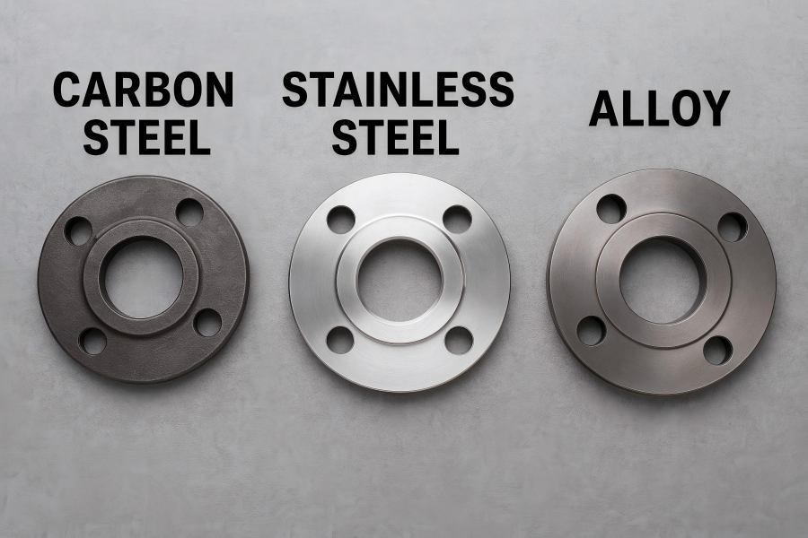 Carbon Steel Flanges vs.Stainless Steel Flanges vs. Alloy Steel Flanges