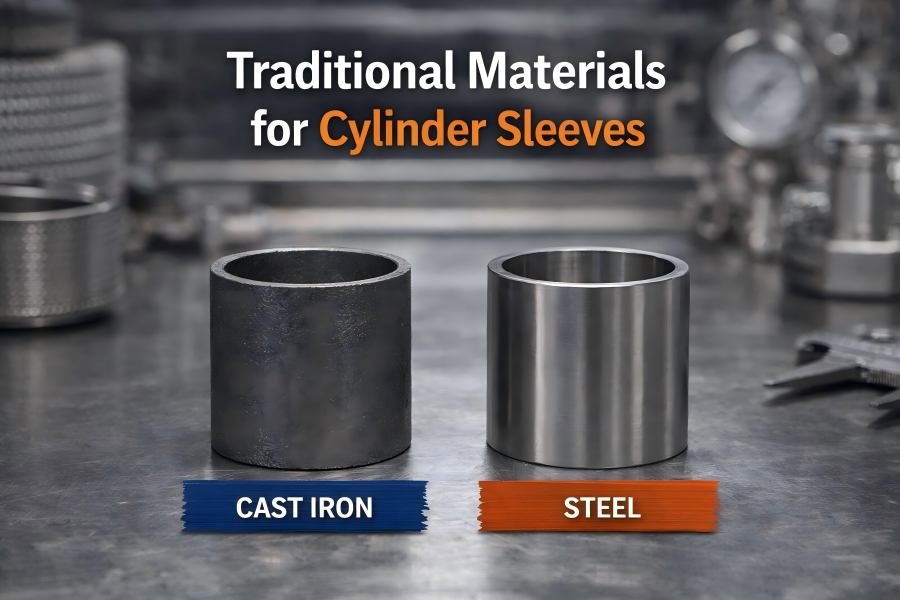 Matériaux traditionnels pour les chemises de cylindre