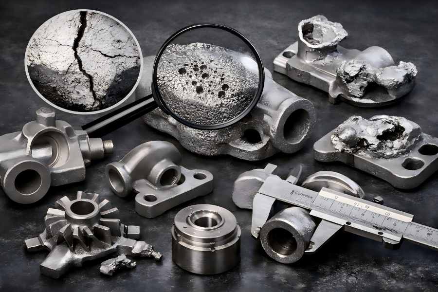 Defectos del moldeo de precisión con silicato de sodio