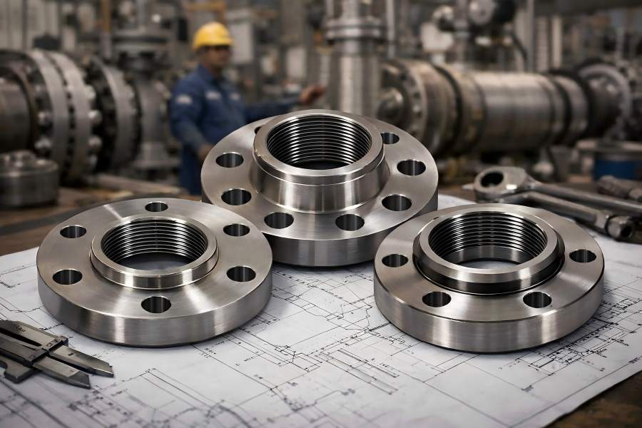 FF Threaded Flange, RF Threaded Flange, and RTJ Threaded Flange