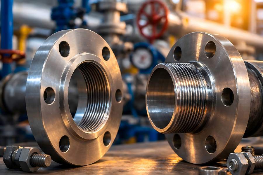 Female Threaded Flange vs. Male Threaded Flange