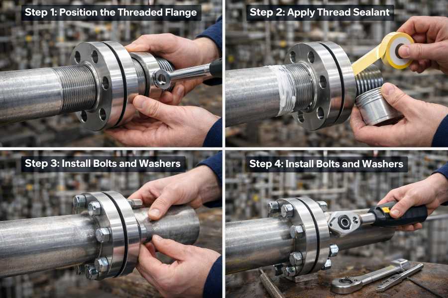 Threaded Flange Installation Process