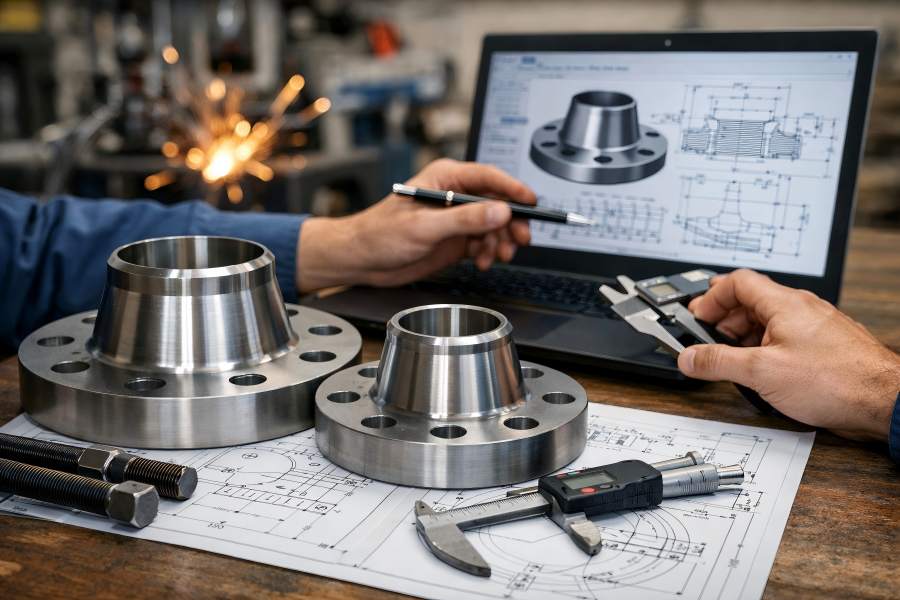 Weld Neck Flange Dimensions