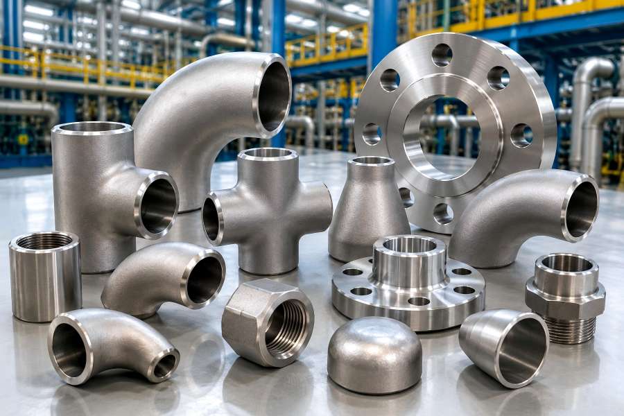 Metal Pipe Fittings Used in Industrial Piping Systems