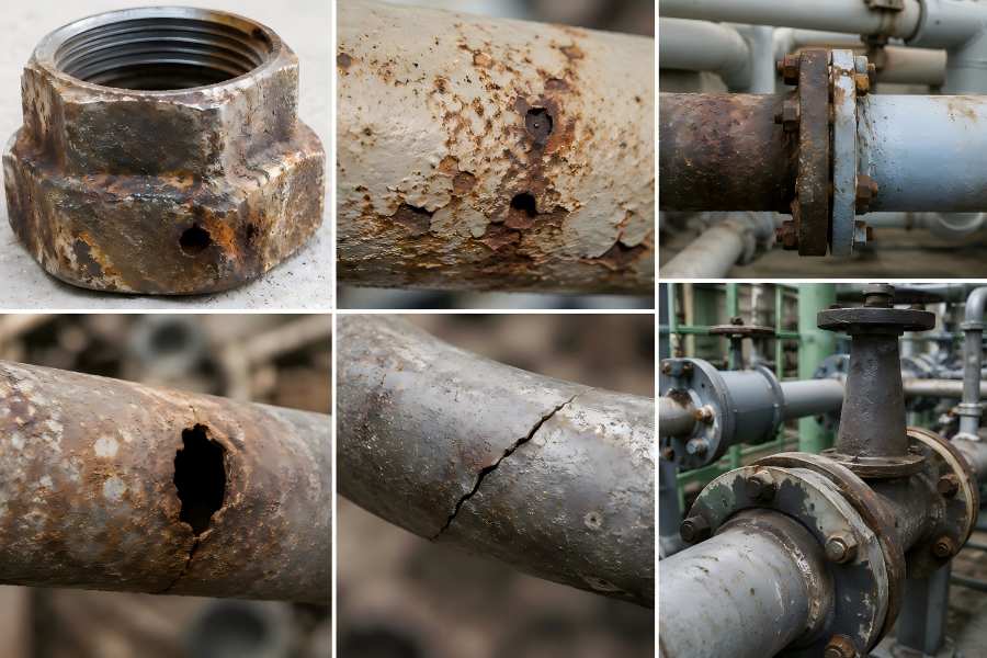 Pipe Fittings Corrosion-Induced Failure