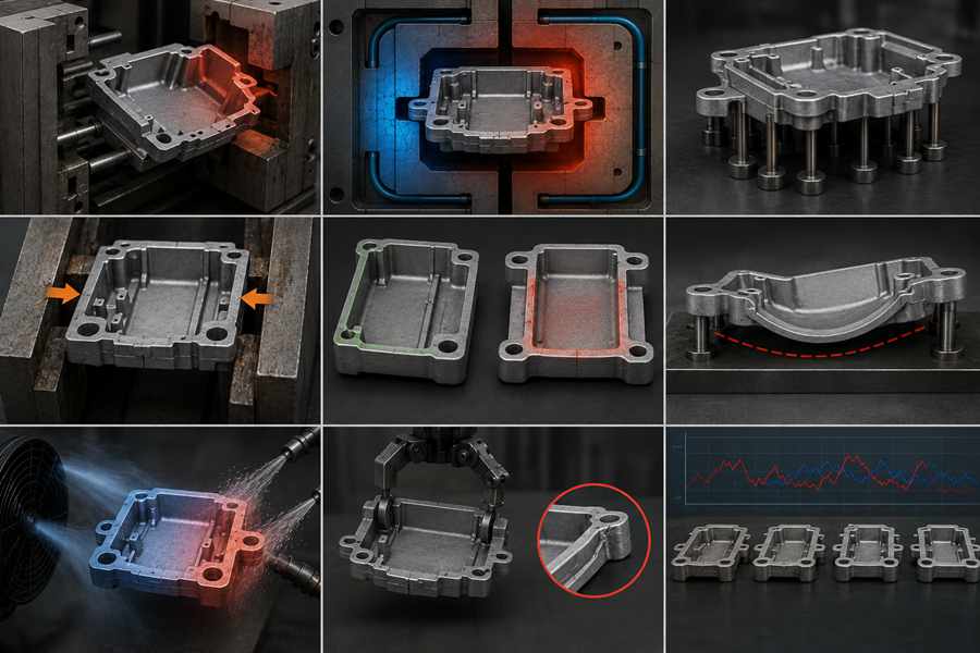 9 Ejection and Cooling Factors That Cause Die-Cast Part Distortion