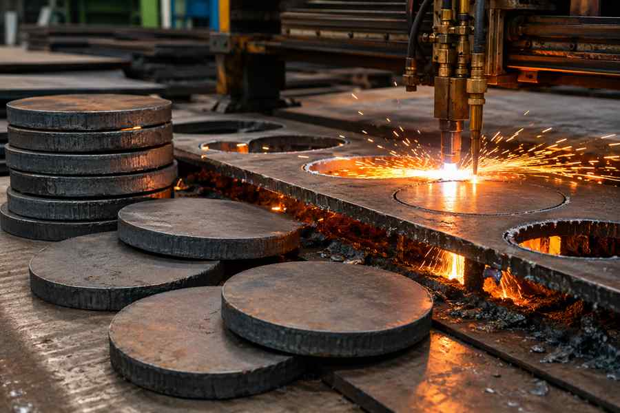 Flame-Cut Steel Discs