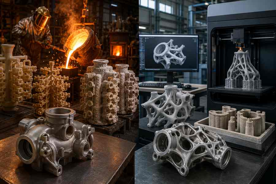 Lost Wax Investment Casting vs 3D Printed Casting Patterns