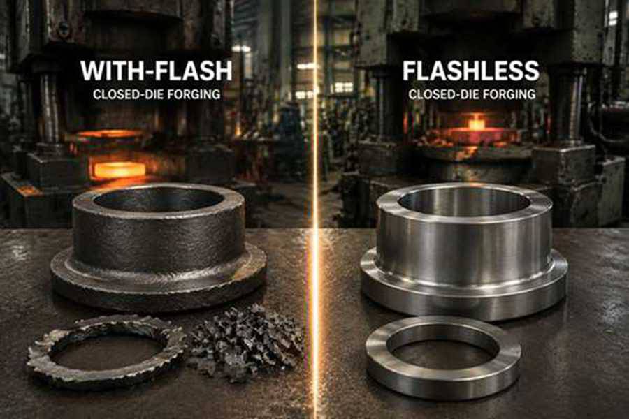 With-Flash vs. Flashless Closed-Die Forging