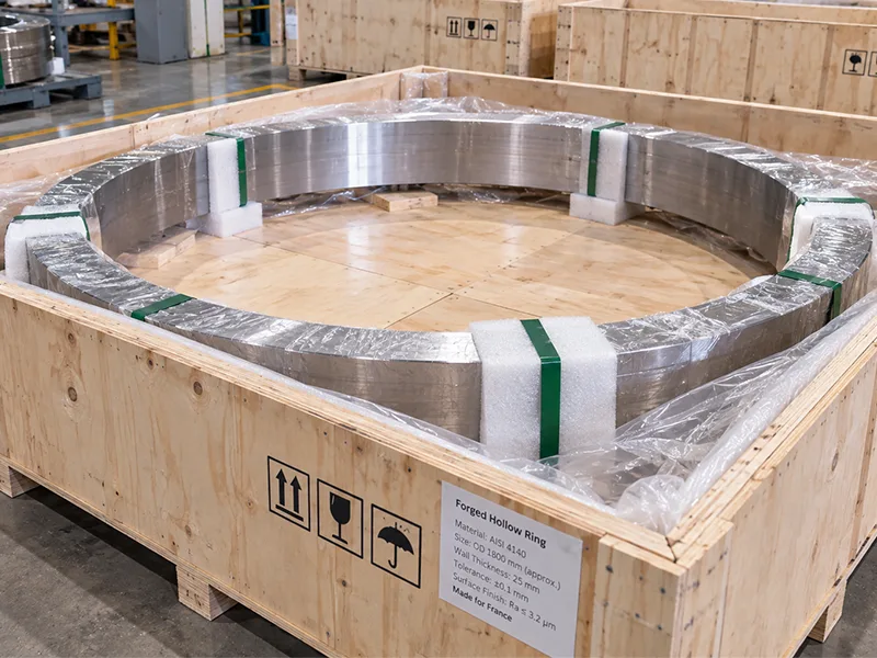 AISI 4140 Forged Hollow Ring Packaging