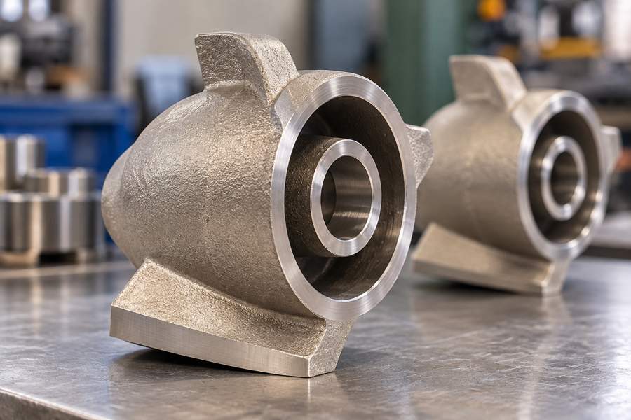 Cast Pump Housing Machined Bore