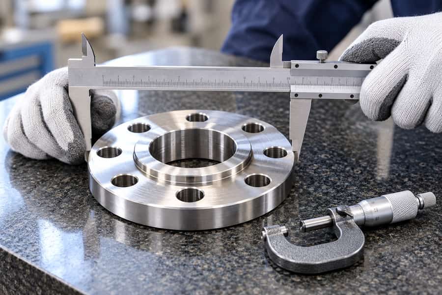 Forged Flange Dimensional Inspection